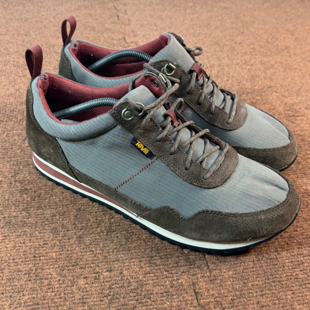 Teva ReEmber Commute Mens Sneakers Grey Brown Suede Ripstop Size 13 1120530
